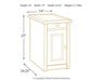 Bolanburg Chairside End Table with USB Ports & Outlets - Atchison Furniture Company (Atchison, KS)