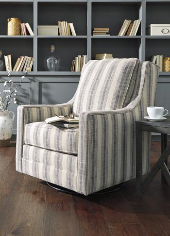 Kambria Swivel Glider Accent Chair - Atchison Furniture Company (Atchison, KS)