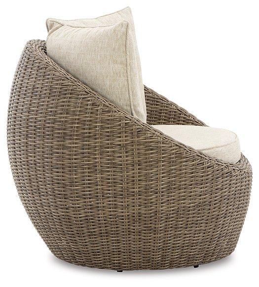 Danson Swivel Lounge with Cushion (Set of 2) - Atchison Furniture Company (Atchison, KS)