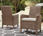 Beachcroft Outdoor Arm Chair with Cushion (Set of 2) - Atchison Furniture Company (Atchison, KS)
