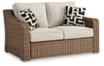Beachcroft Outdoor Loveseat with Cushion - Atchison Furniture Company (Atchison, KS)