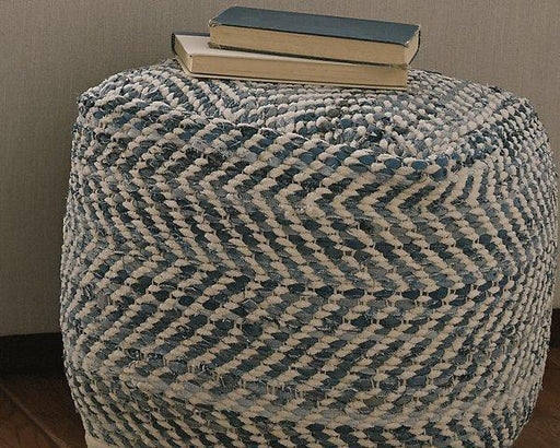 Chevron Pouf - Atchison Furniture Company (Atchison, KS)