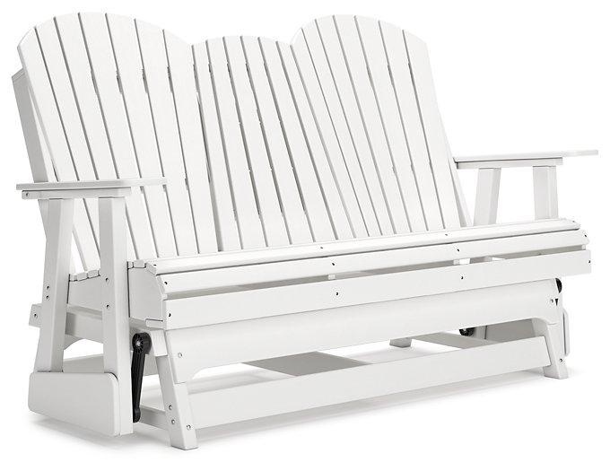 Hyland wave Outdoor Glider Loveseat - Atchison Furniture Company (Atchison, KS)
