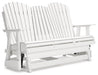 Hyland wave Outdoor Glider Loveseat - Atchison Furniture Company (Atchison, KS)