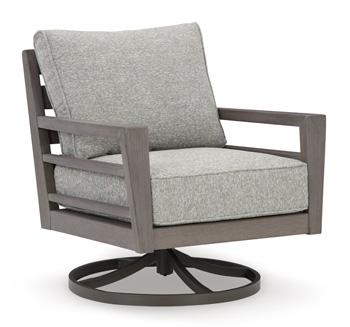 Hillside Barn Outdoor Swivel Lounge with Cushion - Atchison Furniture Company (Atchison, KS)