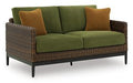 Horizon Hall Outdoor Loveseat with Cushion - Atchison Furniture Company (Atchison, KS)