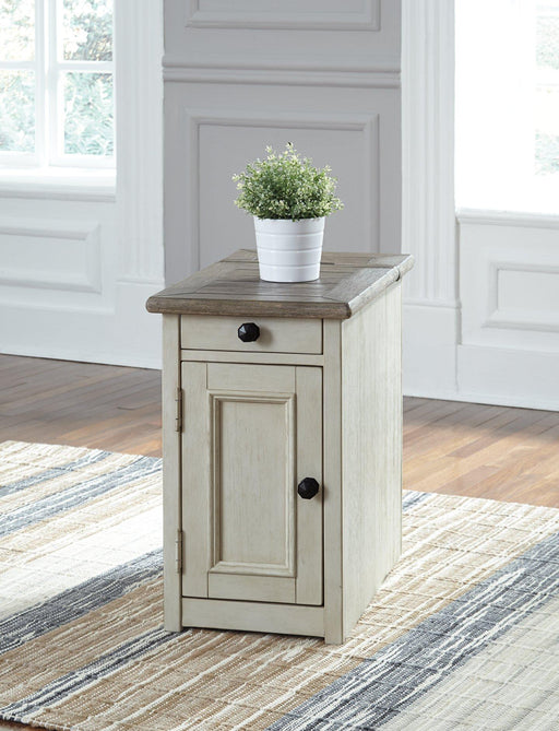 Bolanburg Chairside End Table with USB Ports & Outlets - Atchison Furniture Company (Atchison, KS)