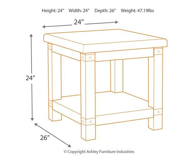 Carynhurst End Table - Atchison Furniture Company (Atchison, KS)