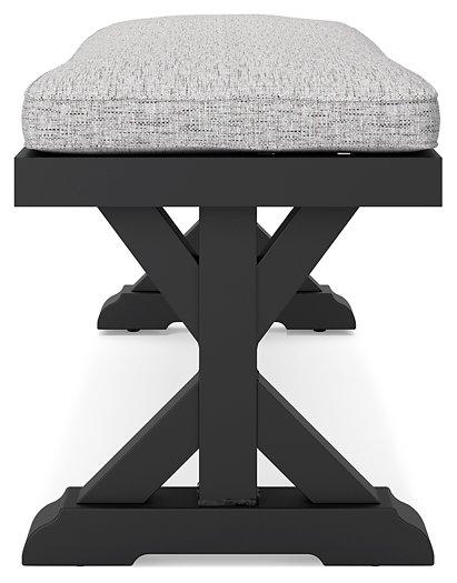 Beachcroft Outdoor Bench with Cushion - Atchison Furniture Company (Atchison, KS)
