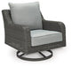 Elite Park Outdoor Swivel Lounge with Cushion - Atchison Furniture Company (Atchison, KS)