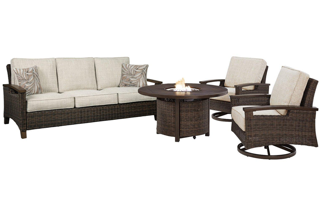 Paradise Trail Outdoor Sofa, Lounge Chairs and Fire Pit Table - Atchison Furniture Company (Atchison, KS)