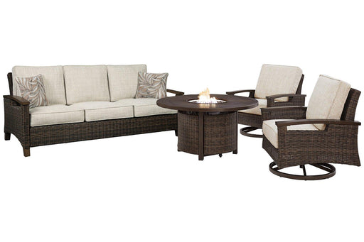 Paradise Trail Outdoor Sofa, Lounge Chairs and Fire Pit Table - Atchison Furniture Company (Atchison, KS)