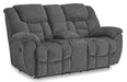 Foreside Reclining Loveseat with Console - Atchison Furniture Company (Atchison, KS)