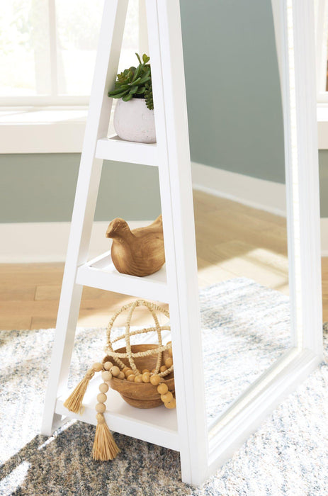 Evesen Floor Standing Mirror/Storage - Atchison Furniture Company (Atchison, KS)