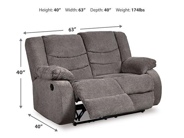 Tulen Reclining Loveseat - Atchison Furniture Company (Atchison, KS)