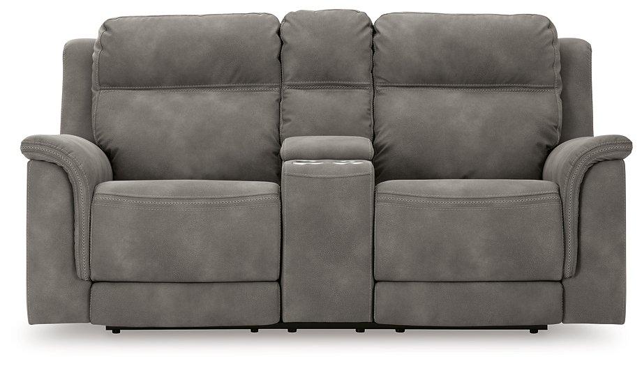 Next-Gen DuraPella Power Reclining Loveseat with Console - Atchison Furniture Company (Atchison, KS)