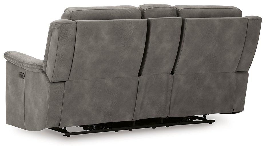 Next-Gen DuraPella Power Reclining Loveseat with Console - Atchison Furniture Company (Atchison, KS)