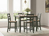 Gesthaven Counter Height Dining Table and 4 Barstools (Set of 5) - Atchison Furniture Company (Atchison, KS)