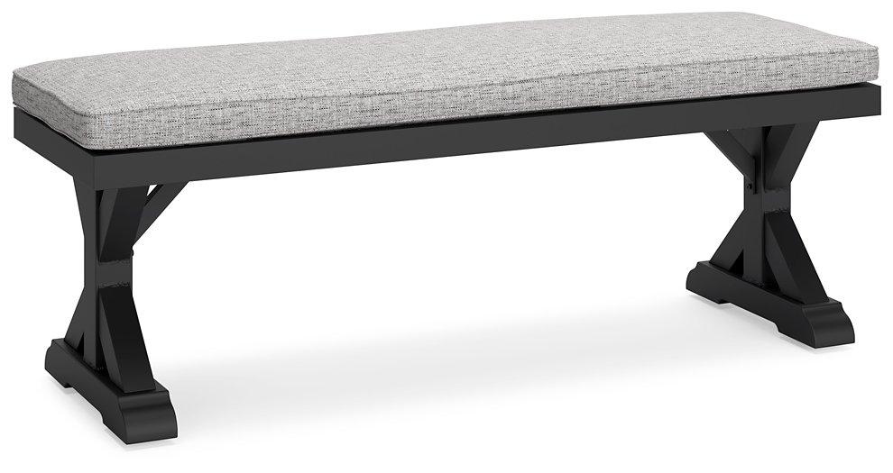 Beachcroft Outdoor Bench with Cushion - Atchison Furniture Company (Atchison, KS)
