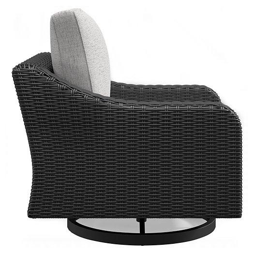 Beachcroft Outdoor Swivel Lounge with Cushion - Atchison Furniture Company (Atchison, KS)