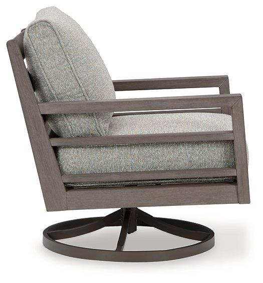 Hillside Barn Outdoor Swivel Lounge with Cushion - Atchison Furniture Company (Atchison, KS)