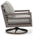 Hillside Barn Outdoor Swivel Lounge with Cushion - Atchison Furniture Company (Atchison, KS)