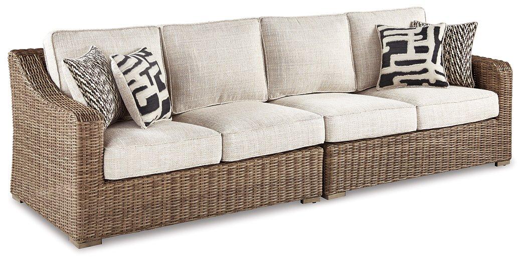 Beachcroft 2-Piece Outdoor Loveseat with Cushion - Atchison Furniture Company (Atchison, KS)
