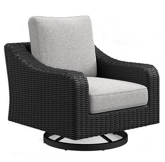 Beachcroft Outdoor Swivel Lounge with Cushion - Atchison Furniture Company (Atchison, KS)