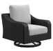 Beachcroft Outdoor Swivel Lounge with Cushion - Atchison Furniture Company (Atchison, KS)