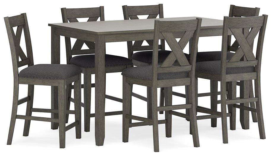 Caitbrook Counter Height Dining Table and Bar Stools (Set of 7) - Atchison Furniture Company (Atchison, KS)