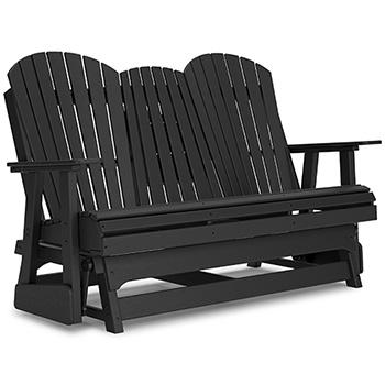 Hyland wave Outdoor Glider Loveseat - Atchison Furniture Company (Atchison, KS)