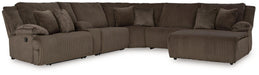 Top Tier Reclining Sectional with Chaise - Atchison Furniture Company (Atchison, KS)