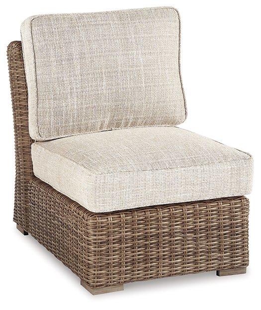 Beachcroft Outdoor Armless Chair with Cushion - Atchison Furniture Company (Atchison, KS)