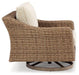 Beachcroft Outdoor Swivel Lounge with Cushion - Atchison Furniture Company (Atchison, KS)
