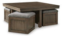Boardernest Coffee Table with 4 Stools - Atchison Furniture Company (Atchison, KS)