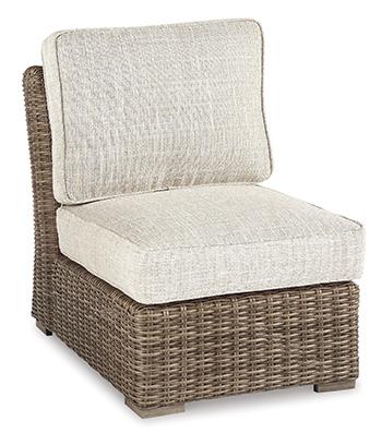 Beachcroft Outdoor Armless Chair with Cushion - Atchison Furniture Company (Atchison, KS)