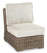 Beachcroft Outdoor Armless Chair with Cushion - Atchison Furniture Company (Atchison, KS)