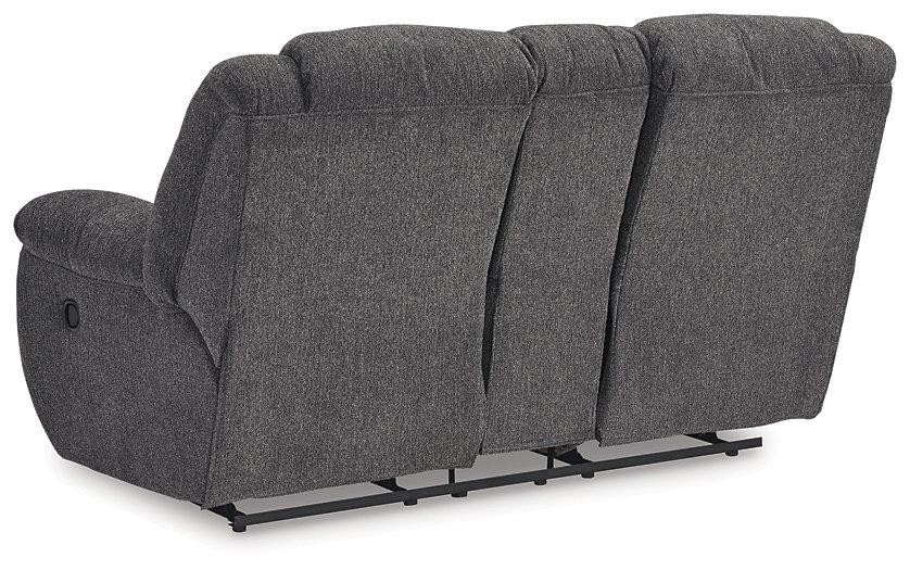 Foreside Reclining Loveseat with Console - Atchison Furniture Company (Atchison, KS)