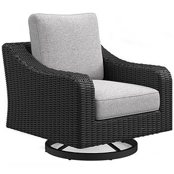 Beachcroft Outdoor Swivel Lounge with Cushion - Atchison Furniture Company (Atchison, KS)