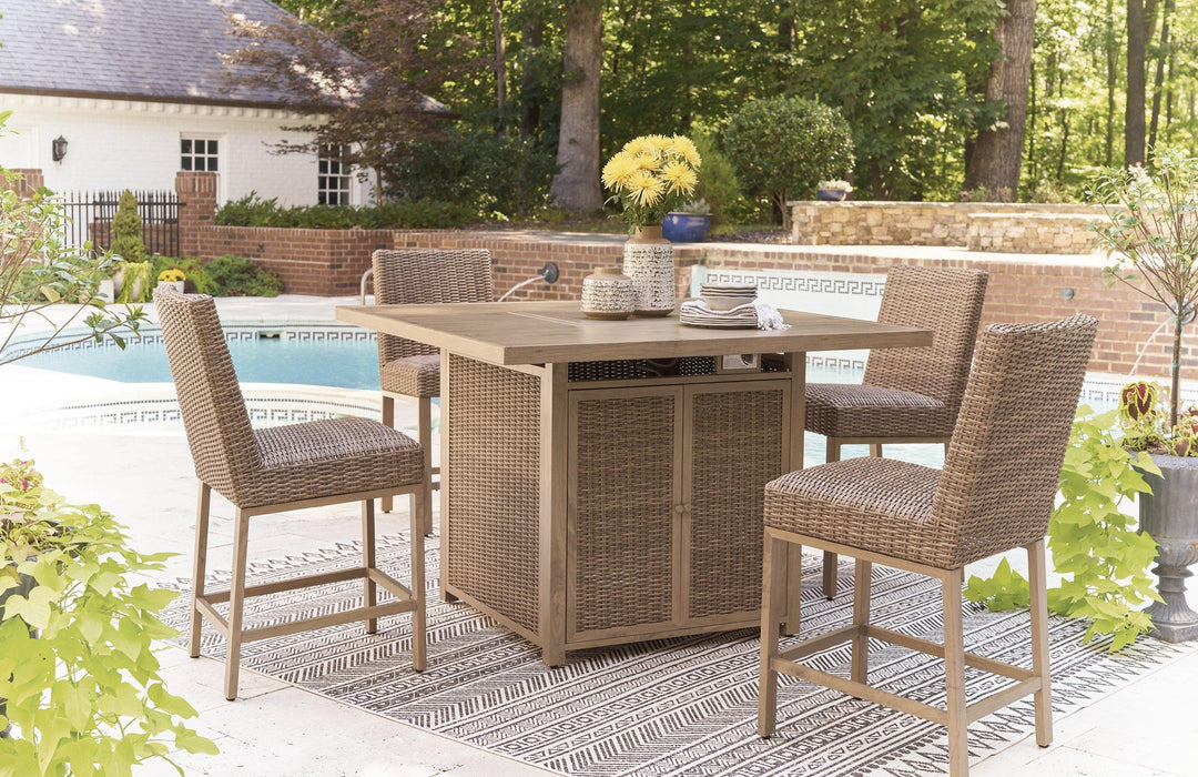 Walton Bridge Outdoor Bar Set - Atchison Furniture Company (Atchison, KS)