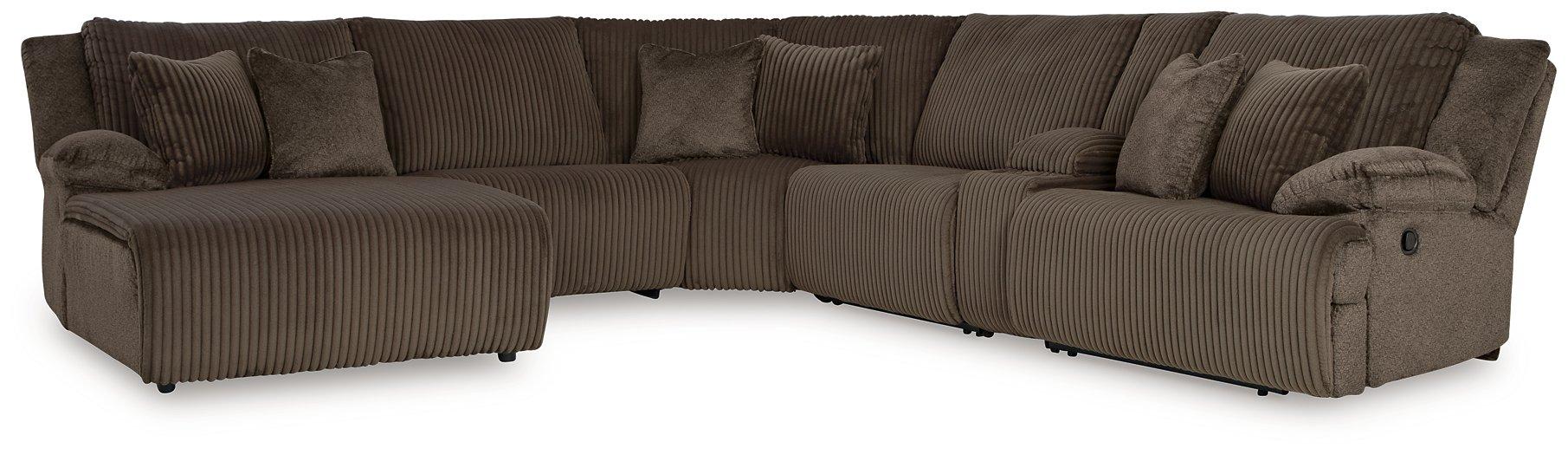 Top Tier Reclining Sectional with Chaise - Atchison Furniture Company (Atchison, KS)
