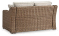 Beachcroft Outdoor Loveseat with Cushion - Atchison Furniture Company (Atchison, KS)