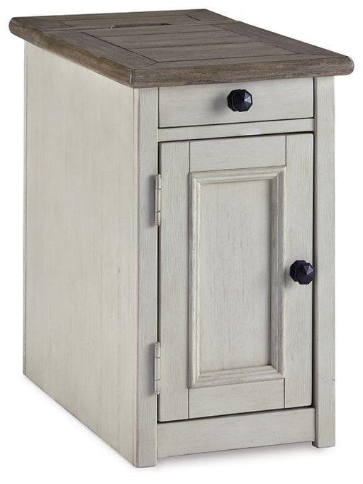 Bolanburg Chairside End Table with USB Ports & Outlets - Atchison Furniture Company (Atchison, KS)