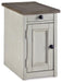 Bolanburg Chairside End Table with USB Ports & Outlets - Atchison Furniture Company (Atchison, KS)