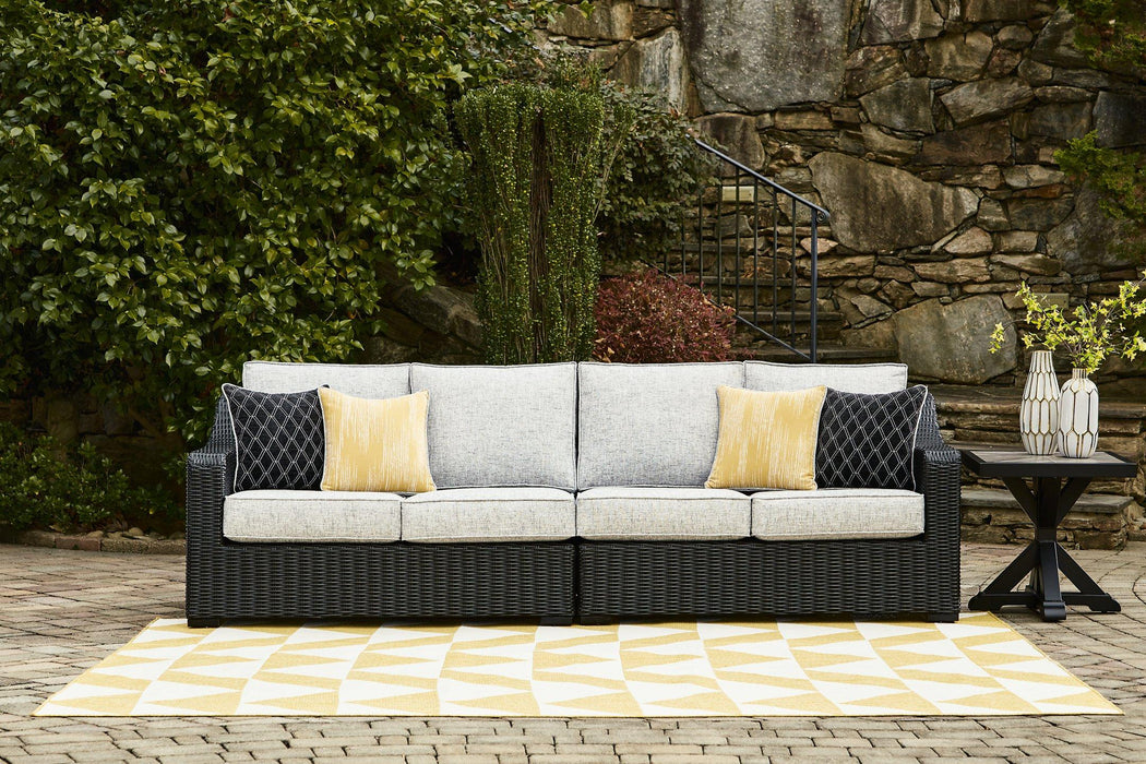 Beachcroft 2-Piece Outdoor Loveseat with Cushion - Atchison Furniture Company (Atchison, KS)