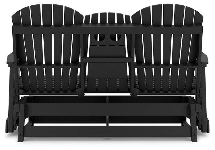 Hyland wave Outdoor Glider Loveseat - Atchison Furniture Company (Atchison, KS)