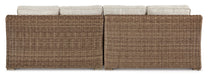 Beachcroft 2-Piece Outdoor Loveseat with Cushion - Atchison Furniture Company (Atchison, KS)