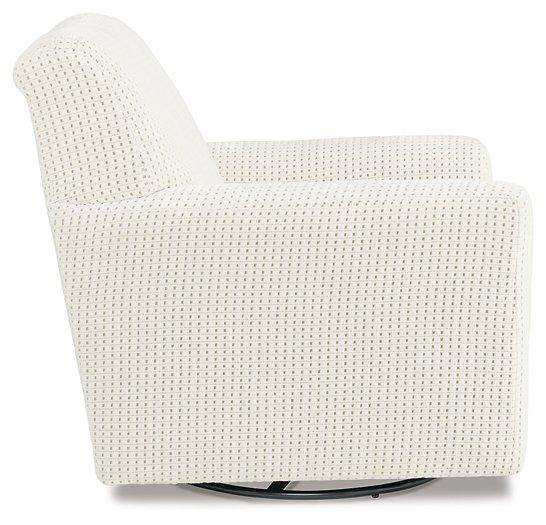 Herstow Swivel Glider Accent Chair - Atchison Furniture Company (Atchison, KS)