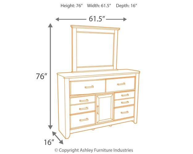 Juararo Dresser and Mirror - Atchison Furniture Company (Atchison, KS)
