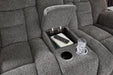 Foreside Reclining Loveseat with Console - Atchison Furniture Company (Atchison, KS)
